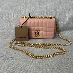 Brand new with Tags - Pink/gold Burberry leather purse